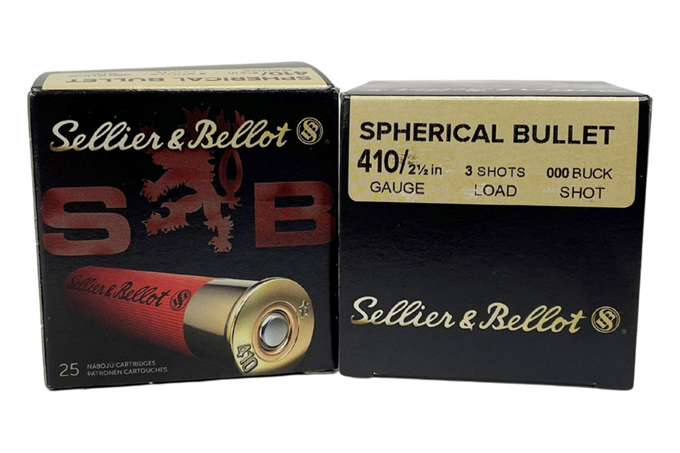 SELLIER AND BELLOT 410 Bore 2 1/2 Inch 3-Pellet 000 Buckshot 25/Box